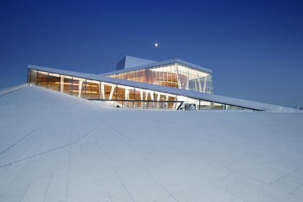 Photograph Rudi Sebastian Oslo Opera House At Full Moon on One Eyeland